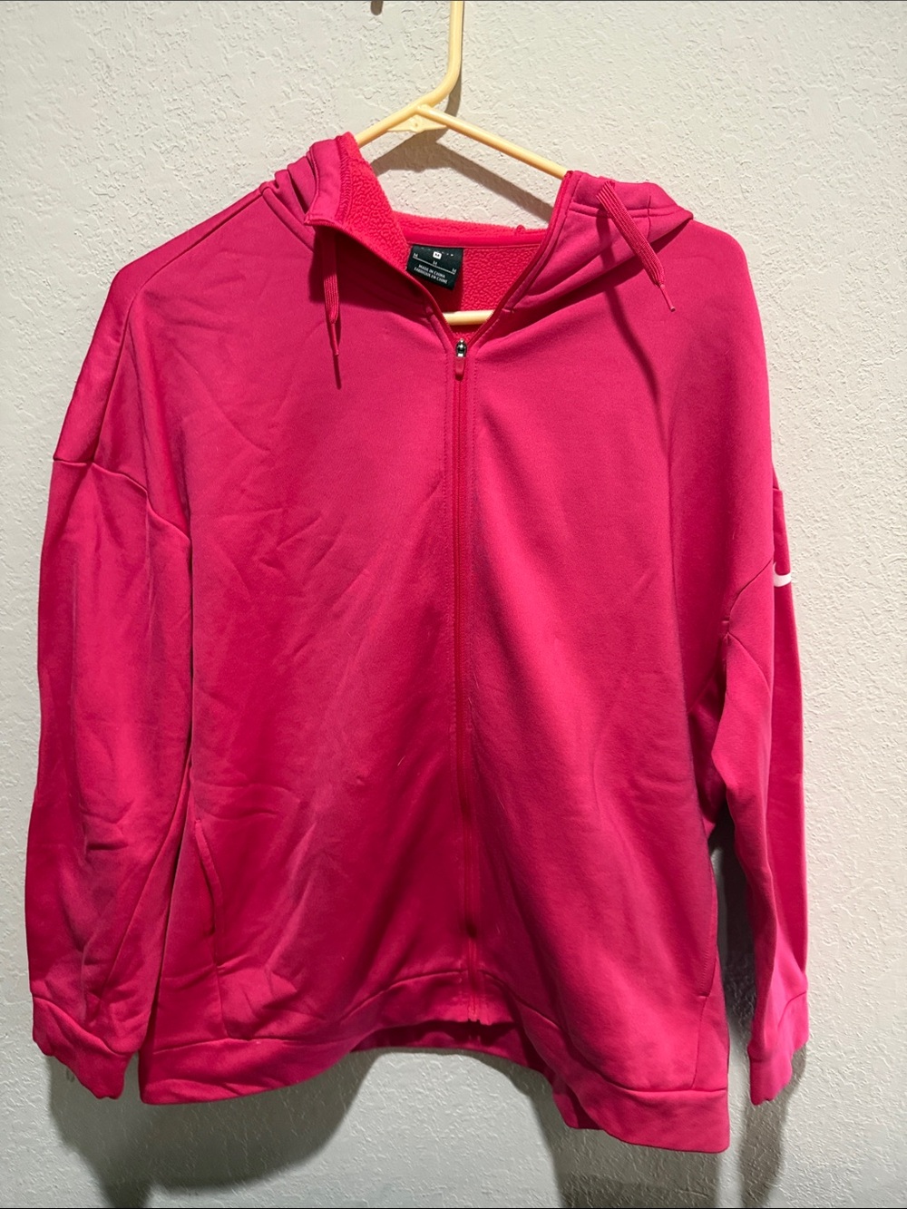 Nike Women's Hot Pink Full-Zip Hooded Jacket
